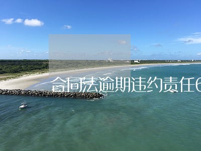 合同法逾期违约责任6 合同法逾期违约责任6