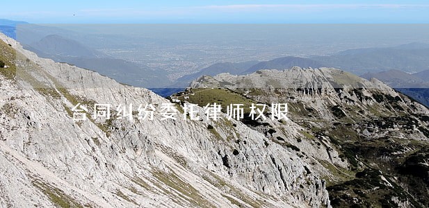 合同纠纷委托律师权限 合同纠纷委托律师权限