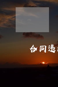 合同违法但是已经签字 合同违法但是已经签字