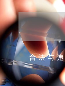 合法与违法的法律规定 合法与违法的法律规定