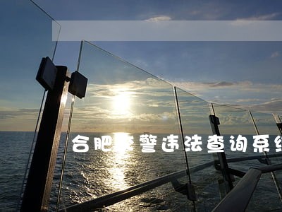 合肥交警违法查询系统