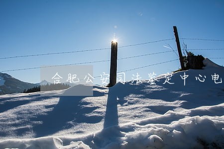 合肥公安司法鉴定中心电话 合肥公安司法鉴定中心电话