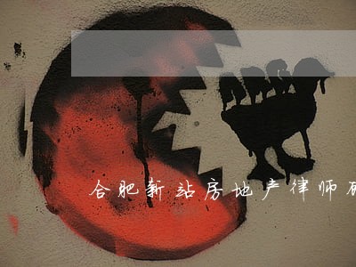 合肥新站房地产律师顾问 合肥新站房地产律师顾问