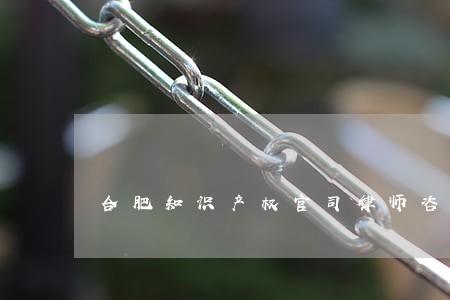合肥知识产权官司律师咨询
