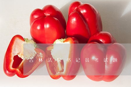 吉林法院书记员考试题 吉林法院书记员考试题