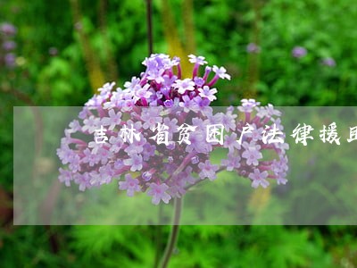 吉林省贫困户法律援助