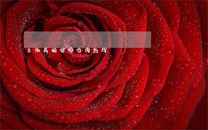 吉林离婚律师咨询热线 吉林离婚律师咨询热线
