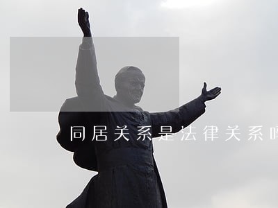同居关系是法律关系吗 同居关系是法律关系吗