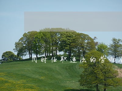 同时任职违法的劳动合同法规定 同时任职违法的劳动合同法规定