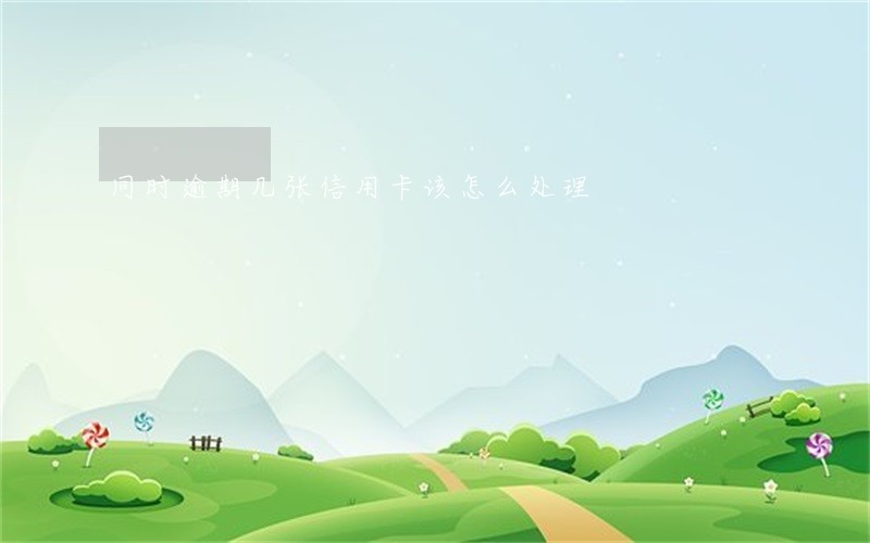 同时逾期几张信用卡该怎么处理 同时逾期几张信用卡该怎么处理