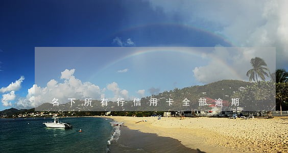 名下所有行信用卡全部逾期 名下所有行信用卡全部逾期