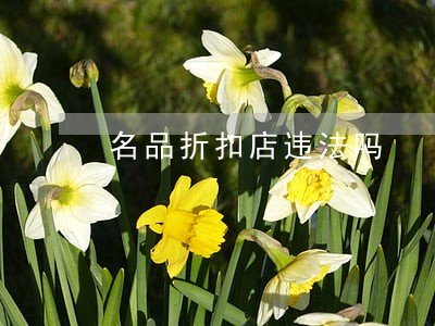 名品折扣店违法吗 名品折扣店违法吗