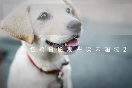 名校贷逾期一次未超过24小时 名校贷逾期一次未超过24小时