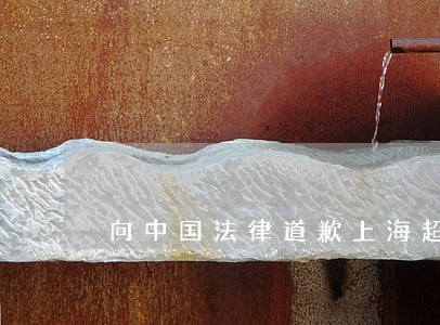 向中国法律道歉上海超载读音 向中国法律道歉上海超载读音