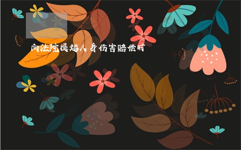 向法院提起人身伤害赔偿时