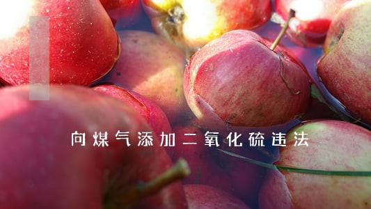 向煤气添加二氧化硫违法 向煤气添加二氧化硫违法
