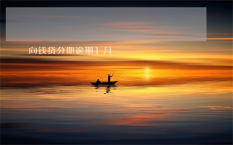 向钱贷分期逾期1月 向钱贷分期逾期1月