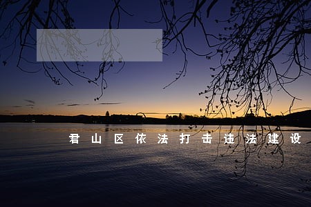 君山区依法打击违法建设成效显著