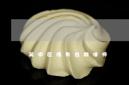 吴中区债务合同律师 吴中区债务合同律师