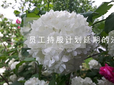 员工持股计划延期的法律意见书 员工持股计划延期的法律意见书
