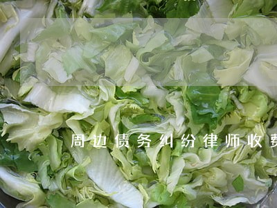 周边债务纠纷律师收费 周边债务纠纷律师收费