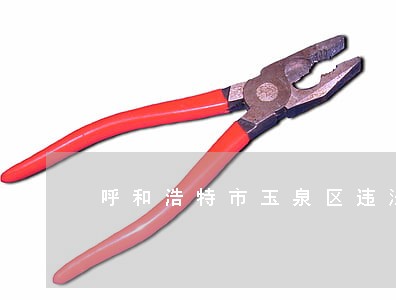 呼和浩特市玉泉区违法处理中心 呼和浩特市玉泉区违法处理中心