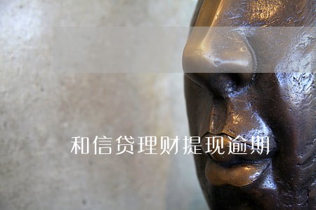和信贷理财提现逾期 和信贷理财提现逾期