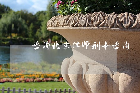 咨询北京律师刑事咨询 咨询北京律师刑事咨询