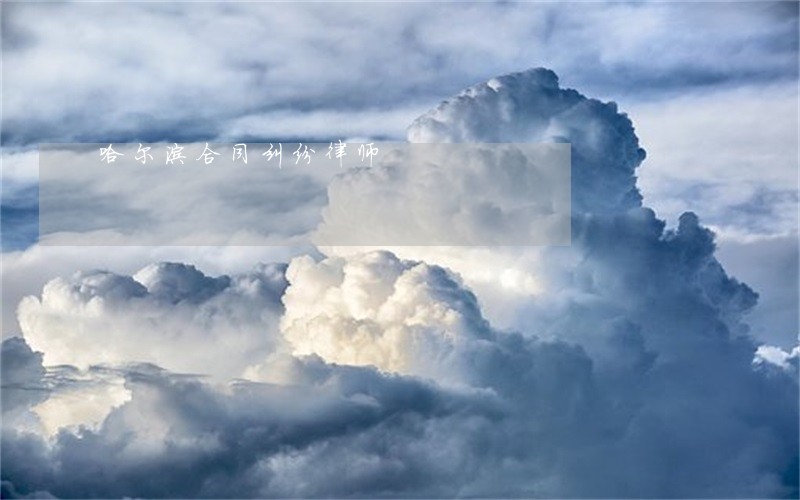 哈尔滨合同纠纷律师 哈尔滨合同纠纷律师