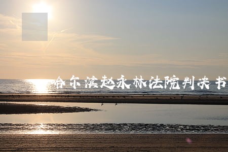 哈尔滨赵永林法院判决书 哈尔滨赵永林法院判决书