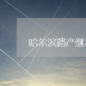 哈尔滨遗产继承纠纷律师收费 哈尔滨遗产继承纠纷律师收费