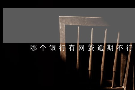哪个银行有网贷逾期不行 哪个银行有网贷逾期不行