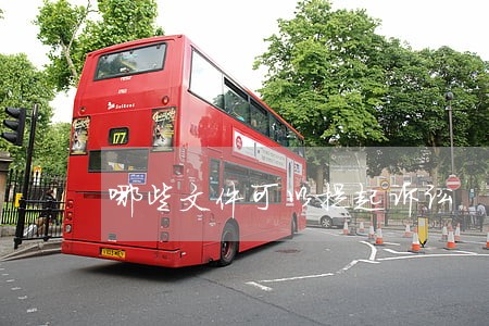 哪些文件可以提起诉讼 哪些文件可以提起诉讼
