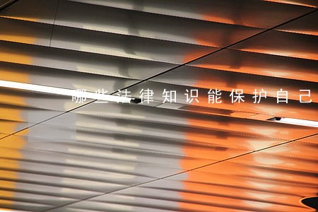 哪些法律知识能保护自己 哪些法律知识能保护自己