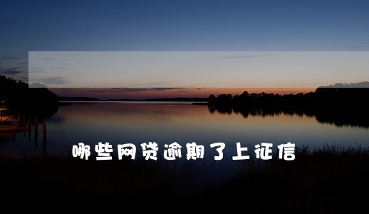 哪些网贷逾期了上征信 哪些网贷逾期了上征信