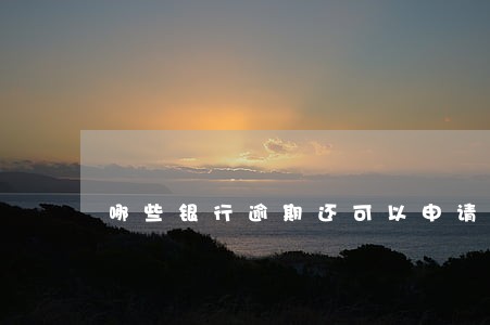 哪些银行逾期还可以申请贷款 哪些银行逾期还可以申请贷款