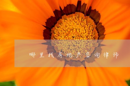 哪里找房地产咨询律师 哪里找房地产咨询律师
