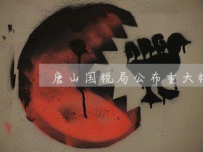 唐山国税局公布重大税收违法案件 唐山国税局公布重大税收违法案件
