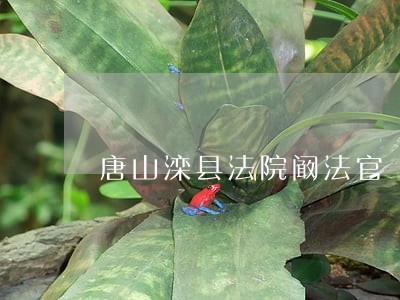 唐山滦县法院阚法官
