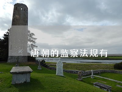 唐朝的监察法规有 唐朝的监察法规有