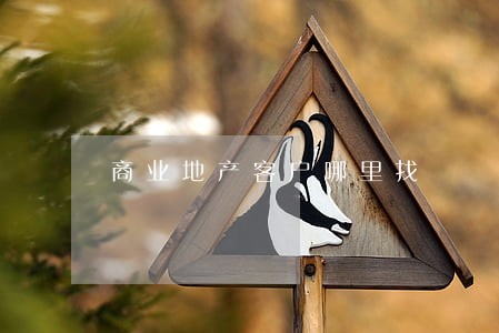 商业地产客户哪里找 商业地产客户哪里找