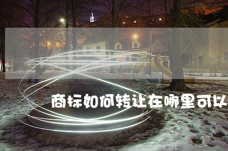 商标如何转让在哪里可以转让 商标如何转让在哪里可以转让