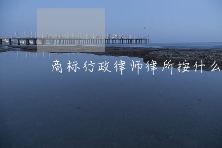 商标行政律师律所按什么收费