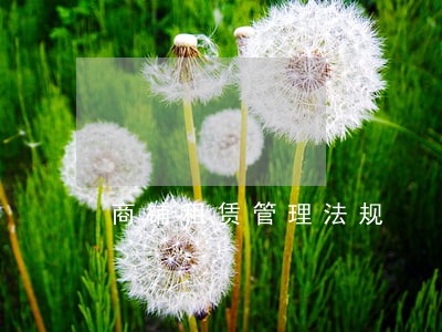 商铺租赁管理法规