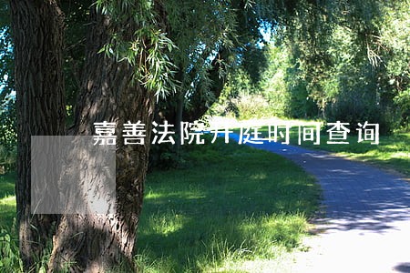 嘉善法院开庭时间查询 嘉善法院开庭时间查询