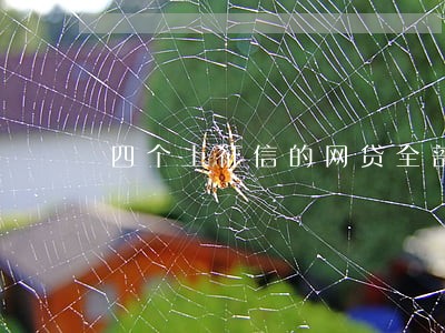 四个上征信的网贷全部逾期了 四个上征信的网贷全部逾期了