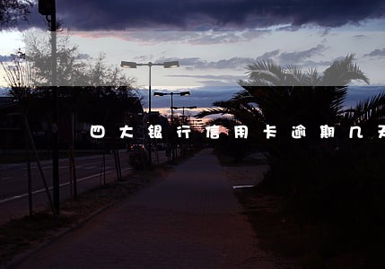 四大银行信用卡逾期几天上征信
