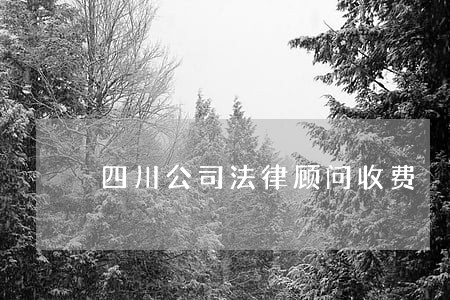 四川公司法律顾问收费 四川公司法律顾问收费