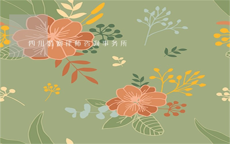 四川婚姻律师咨询事务所 四川婚姻律师咨询事务所