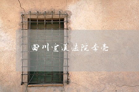 四川宣汉法院李亮